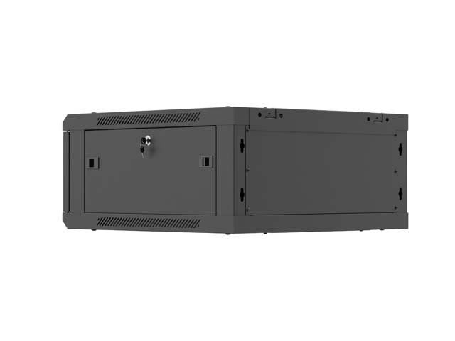 LANBERG NÁSTĚNNÁ INSTALAČNÍ SKŘÍŇ 19" 4U 600X600 ČERNÉ KOVOVÉ DVEŘE (PLOCHÉ BALENÍ) - obrázek č. 9