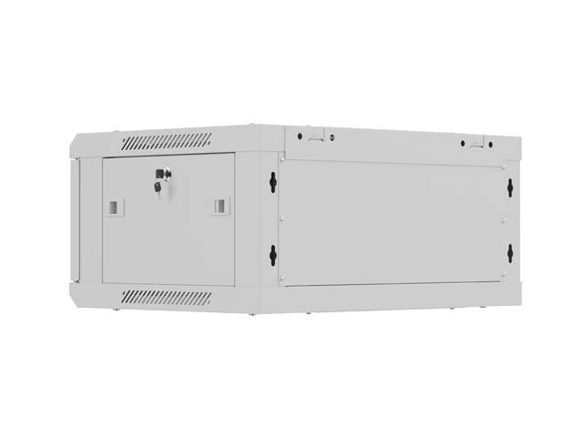 LANBERG NÁSTĚNNÁ INSTALAČNÍ SKŘÍŇ 19" 4U 600X450 ŠEDÁ KOVOVÁ DVÍŘKA (PLOCHÉ BALENÍ) - obrázek č. 9