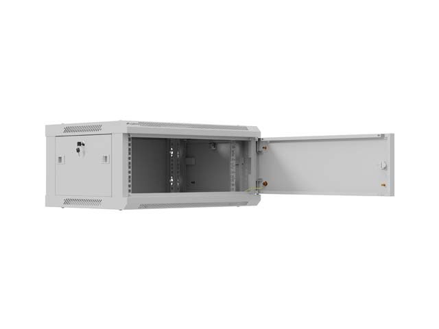 LANBERG NÁSTĚNNÁ INSTALAČNÍ SKŘÍŇ 19" 4U 600X450 ŠEDÁ KOVOVÁ DVÍŘKA (PLOCHÉ BALENÍ) - obrázek č. 10