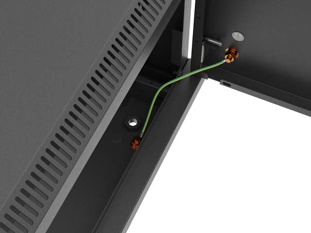 LANBERG  NÁSTĚNNÁ INSTALAČNÍ SKŘÍŇ 19" 4U 600X450 ČERNÉ KOVOVÉ DVEŘE (PLOCHÉ BALENÍ) - obrázek č. 13