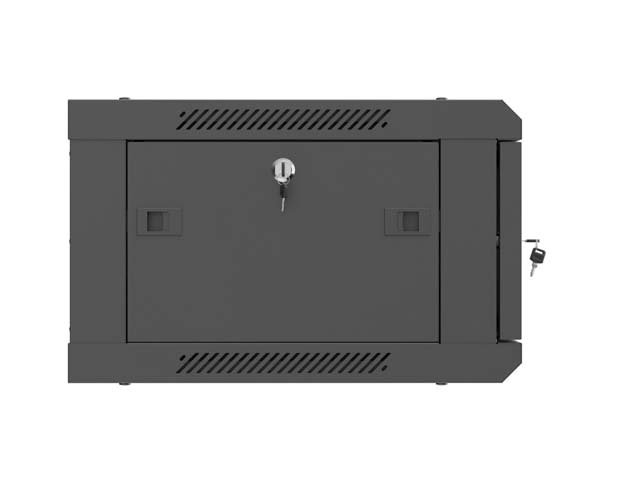 LANBERG  NÁSTĚNNÁ INSTALAČNÍ SKŘÍŇ 19" 4U 600X450 ČERNÉ KOVOVÉ DVEŘE (PLOCHÉ BALENÍ) - obrázek č. 7