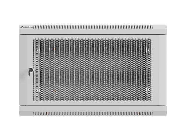 LANBERG NÁSTĚNNÁ INSTALAČNÍ SKŘÍŇ 19" 6U 600X600 ŠEDÉ PERFOROVANÉ DVEŘE (PLOCHÉ BALENÍ) - obrázek č. 1