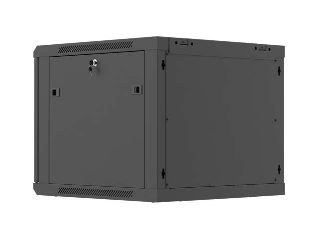 LANBERG NÁSTĚNNÁ INSTALAČNÍ SKŘÍŇ 19" 9U 600X600 ČERNÉ PERFOROVANÉ DVEŘE (PLOCHÉ BALENÍ) - obrázek č. 12