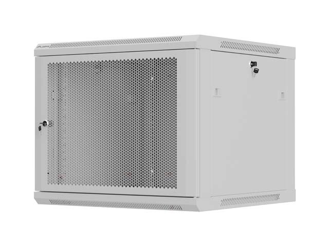 LANBERG NÁSTĚNNÁ INSTALAČNÍ SKŘÍŇ 19" 9U 600X600 ŠEDÉ PERFOROVANÉ DVEŘE (PLOCHÉ BALENÍ) - obrázek produktu