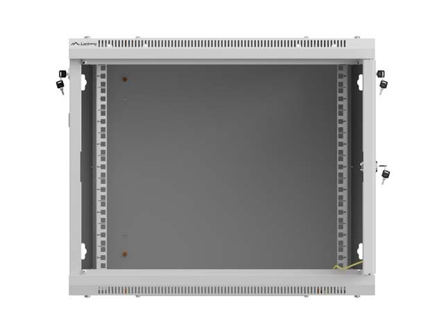 LANBERG NÁSTĚNNÁ INSTALAČNÍ SKŘÍŇ 19" 9U 600X600 ŠEDÉ PERFOROVANÉ DVEŘE (PLOCHÉ BALENÍ) - obrázek č. 5