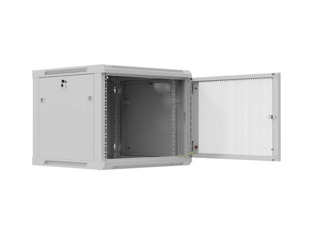 LANBERG NÁSTĚNNÁ INSTALAČNÍ SKŘÍŇ 19" 9U 600X600 ŠEDÉ PERFOROVANÉ DVEŘE (PLOCHÉ BALENÍ) - obrázek č. 9