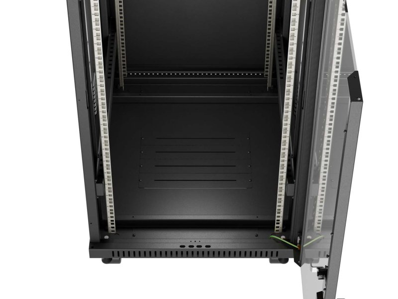 LANBERG 19" VOLNĚ STOJÍCÍ RACKOVÁ SKŘÍŇ 42U / 600X800 (FLAT PACK) S PROSKLENÝMI DVEŘMI LCD ČERNÁ - obrázek č. 12
