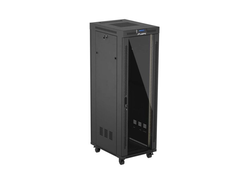 LANBERG 19" VOLNĚ STOJÍCÍ RACKOVÁ SKŘÍŇ 37U / 600X800 (FLAT PACK) S PROSKLENÝMI DVEŘMI LCD ČERNÁ - obrázek č. 5