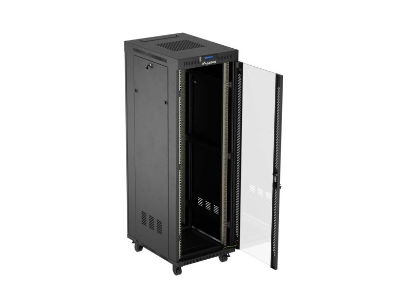 LANBERG 19" VOLNĚ STOJÍCÍ RACKOVÁ SKŘÍŇ 37U / 600X800 (FLAT PACK) S PROSKLENÝMI DVEŘMI LCD ČERNÁ - obrázek č. 7