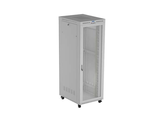 19" VOLNĚ STOJÍCÍ RACKOVÁ SKŘÍŇ 47U 800X1000 ŠEDÝ S PERFOROVANÝMI DVEŘMI LANBERG (FLAT PACK) V2 - obrázek produktu