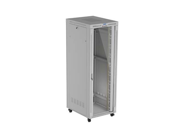 19" VOLNĚ STOJÍCÍ RACKOVÁ SKŘÍŇ 47U 800X1000 ŠEDÉ PROSKLENÉ DVEŘE LCD LANBERG (FLAT PACK) V2 - obrázek produktu