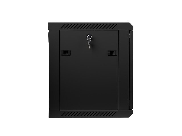 Nástěnný rack 19" 9U 600X450mm černý flat pack - obrázek č. 3