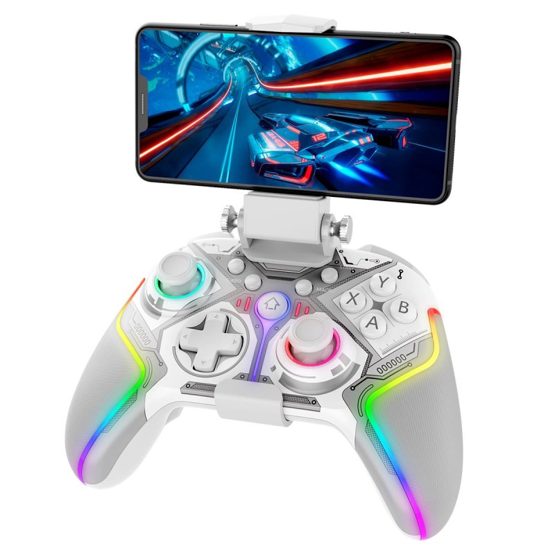 iPega 9666BH Bluetooth RGB Gamepad pro Android / iOS / PS3 / PS4 / PC / N-Switch White - obrázek č. 2