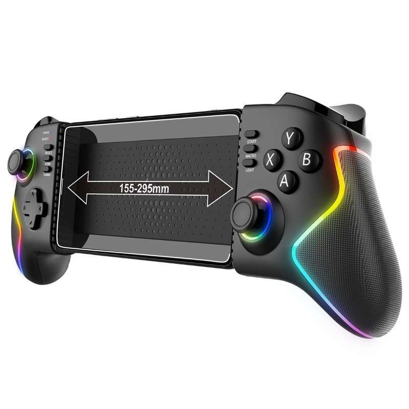 iPega 9122 Wireless Stretching RGB Gamepad pro Android / iOS / PS3 / PS4 / PC Black - obrázek č. 1