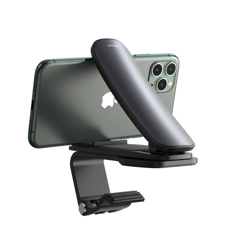 Baseus SUDZ-A01 Big Mouth Držák Telefonu na Palubní Desku s Klipem Black - obrázek produktu