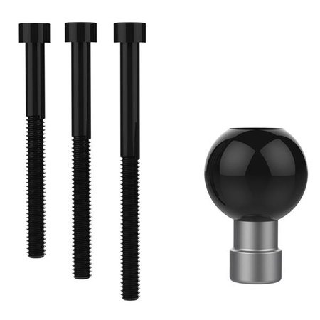 RAM základna se středovým otvorem pro šrouby M8, kulovým kloubem 1" a šrouby - obrázek produktu