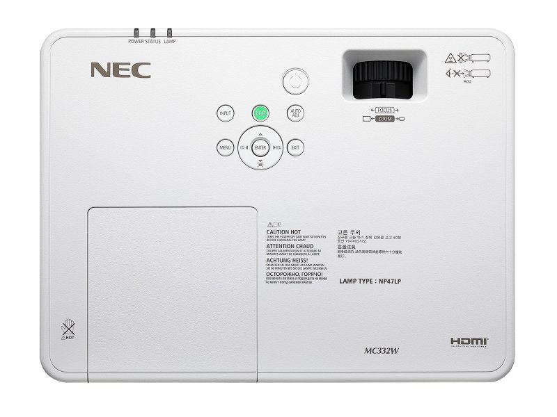 NEC Projektor MC342X LCD,3400lm,XGA,Lampy - obrázek č. 4