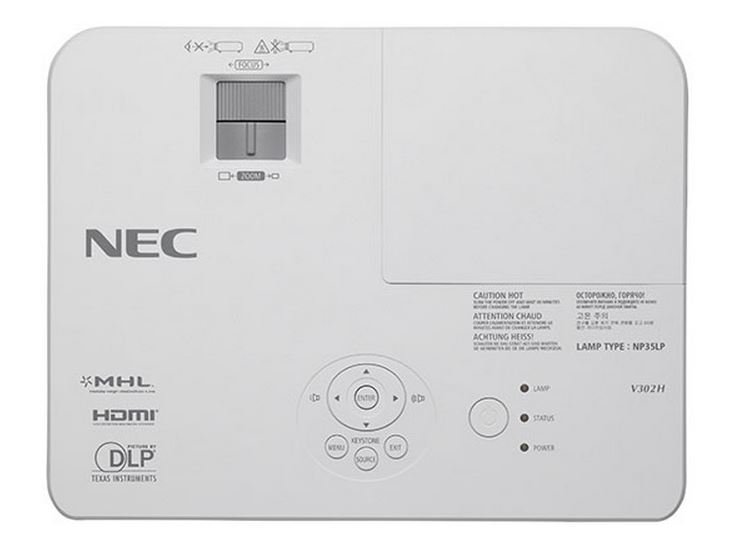 NEC Projektor V302H DLP,3000lm,FHD,Lampy - obrázek č. 1