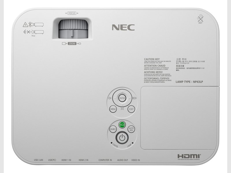NEC Projektor ME301W LCD,3000lm,WXGA,Lampy - obrázek č. 2