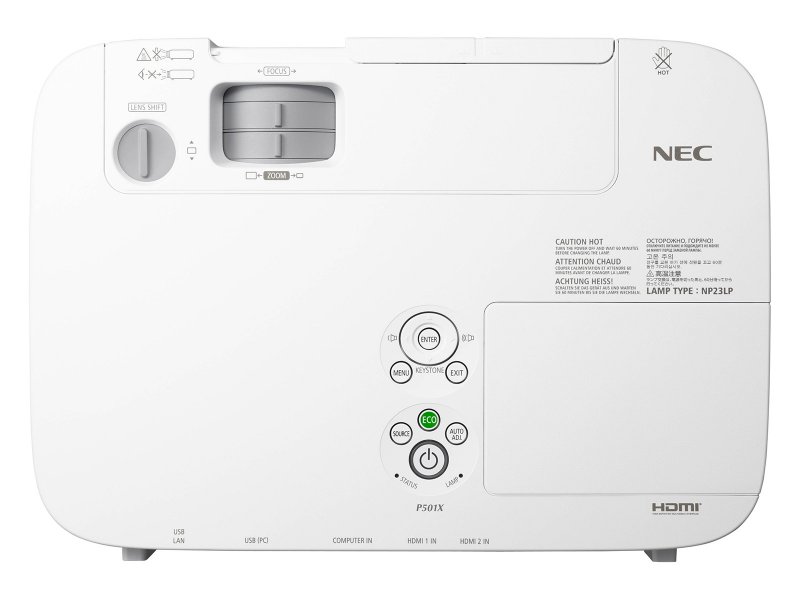 NEC Projektor P501X LCD,5000lm,XGA,Lampy - obrázek č. 4