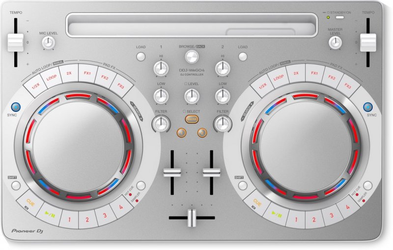 Pioneer DJ DDJ-WeGo4 DJ kontrolér s Recordbox DJ bílý - obrázek produktu