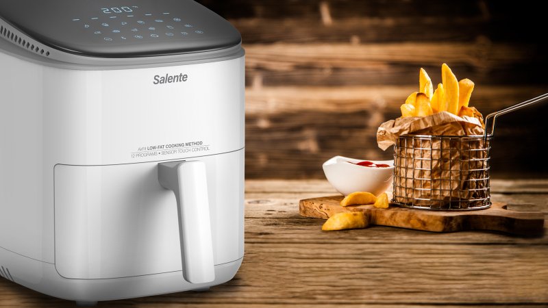 Salente AirFit, horkovzdušná fritéza 4v1, 3,5 l, bílá - obrázek č. 2