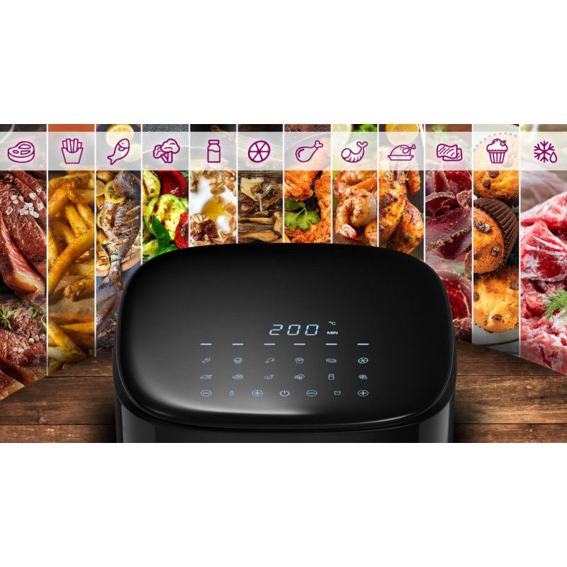 Salente AirFit, horkovzdušná fritéza 4v1, 3,5 l, černá - obrázek č. 9