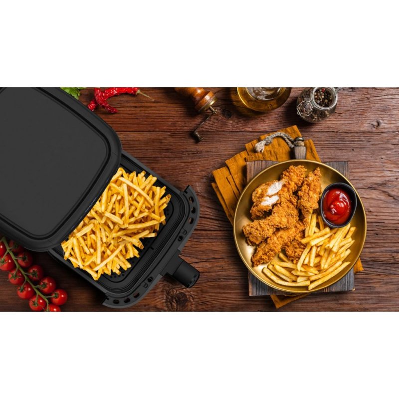 Salente HotAir, horkovzdušná fritéza 2v1, 4,3 l, černá - obrázek č. 4