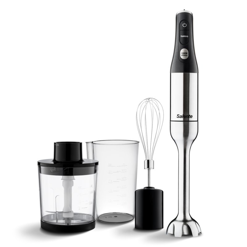 Salente Mixxo multifunkční tyčový mixér 3v1, 1200 W, nerez, černý - obrázek produktu