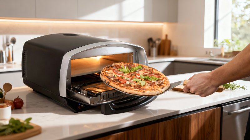 Salente Vulcano, elektrická pizza pec, 450°C - obrázek č. 10