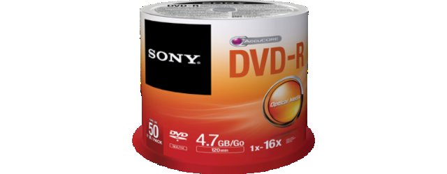 Média DVD-R SONY DMR-47, 4.7GB, 16x, 50ks SPINDL - obrázek produktu