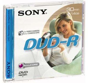 Média DVD-R DMR-30 SONY pro DVD kamery, 8cm - obrázek produktu
