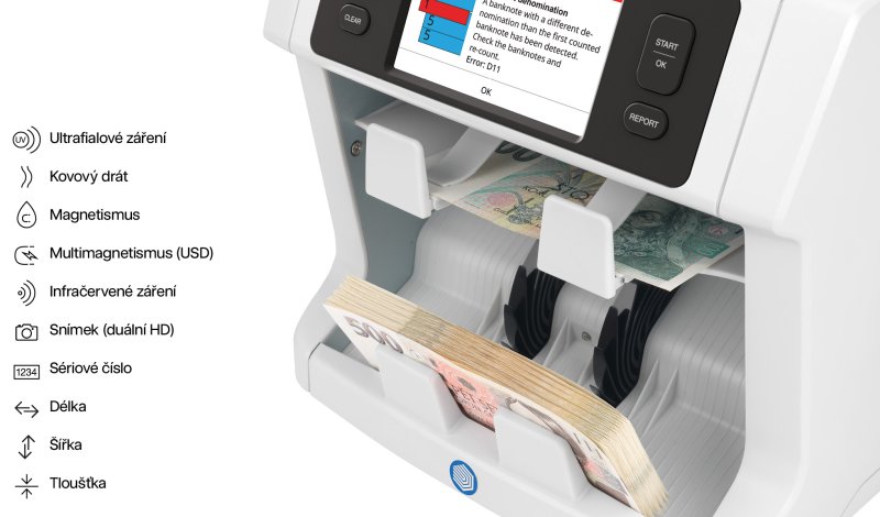 Počítačka bankovek SAFESCAN 2995-SC - obrázek č. 5