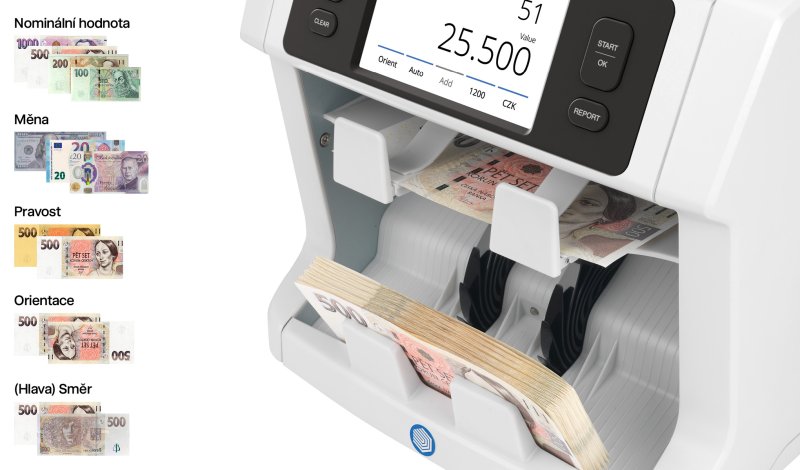 Počítačka bankovek SAFESCAN 2995-SC - obrázek č. 4