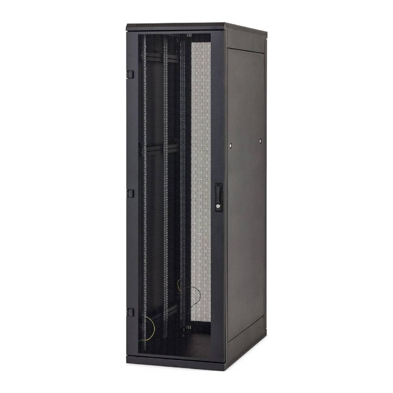 SLEVA! Stoj.rack 42U 600x800 černý, zadní kryt síto 80% - obrázek produktu