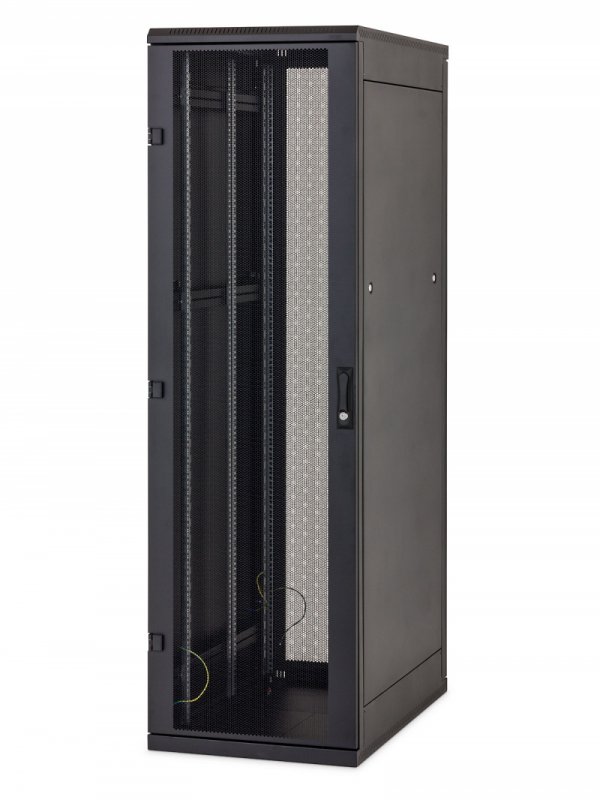Stojanový rack 42U 800x1000 černý přední i zadní perforované dveře - obrázek produktu