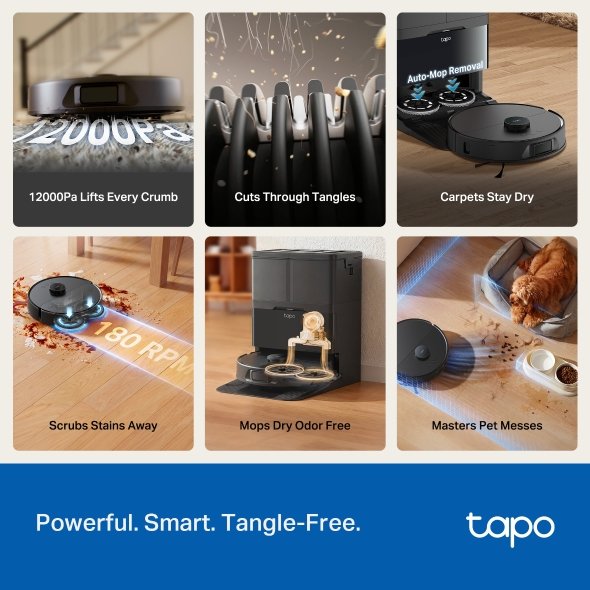 Tapo RV50 Omni Robot Vacuum&Mop All in OneDock - obrázek č. 6