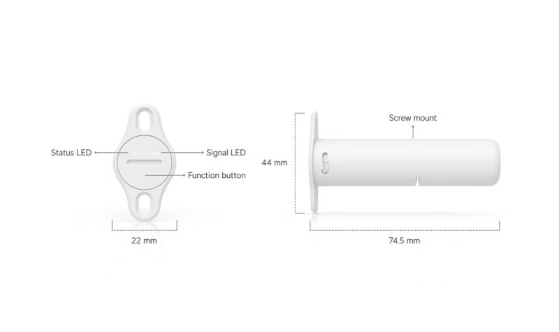 Ubiquiti USL-Entry-R, UniFi Protect Recessed Entry Sensor - obrázek č. 5