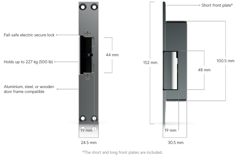 Ubiquiti UACC-Lock-Strike-Safe-15mm, UniFi Access Fail-Safe Strike Lock 15mm - obrázek č. 2
