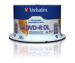 VERBATIM DVD+R DL (8xPrintable, 8,5GB), 50 cake - obrázek produktu
