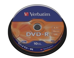 VERBATIM DVD-R(10-Pack)Spindl/ MattSlvr/ 16x/ 4.7GB - obrázek produktu