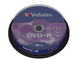VERBATIM DVD+R(10-Pack)Spindl/ MattSlvr/ 16x/ 4.7GB - obrázek produktu
