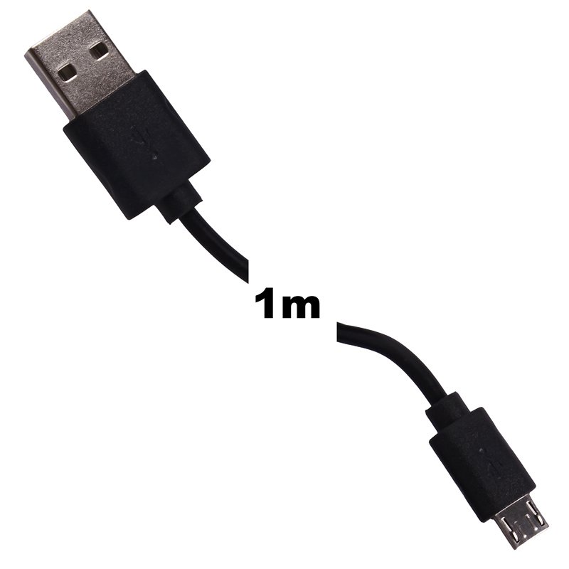 WE Datový kabel micro USB 100cm černý - obrázek č. 3