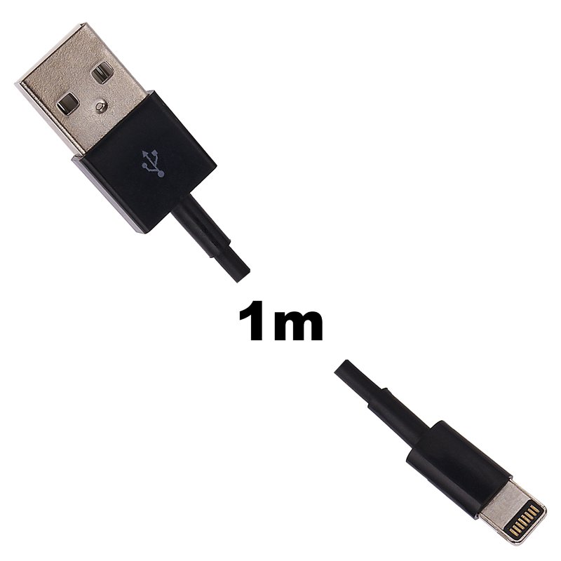 WE Datový kabel iPhone 5 100cm černý - obrázek č. 3