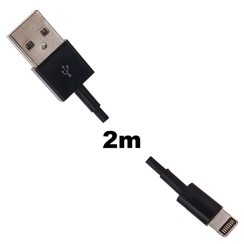 WE Datový kabel iPhone 5 200cm černý - obrázek č. 3