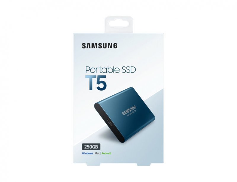 Samsung T5/ 500GB/ SSD/ Externí/ 2.5"/ Modrá/ 3R - obrázek č. 5