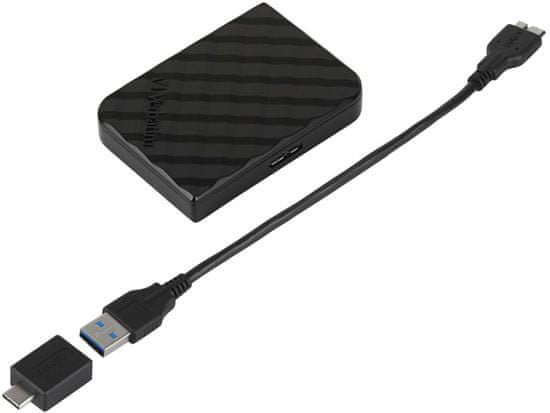 Verbatim Store `n` Go mini, externi SSD, GEN2, USB 3.2 gen 1, 512GB, černý - obrázek č. 1