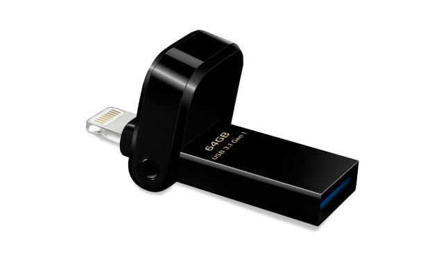 64GB ADATA lightning/ USB 3.1 i-Memory černá - obrázek produktu