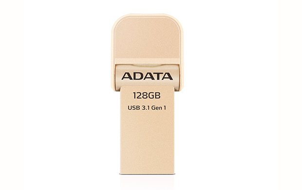 128GB ADATA lightning/ USB 3.1 i-Memory zlatá - obrázek produktu