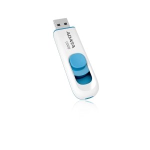 64GB USB ADATA C008  bílo/ modrá (potisk) - obrázek produktu